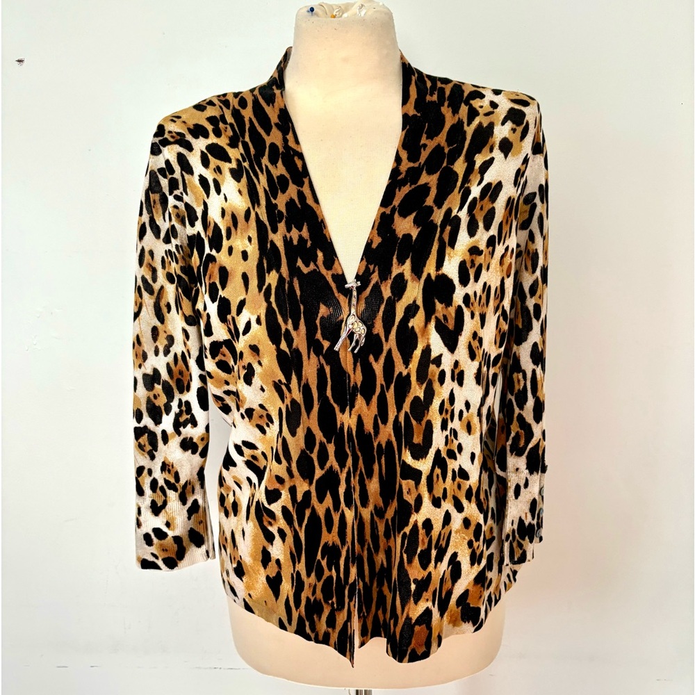 NWT Chico’s cardigan with brooch